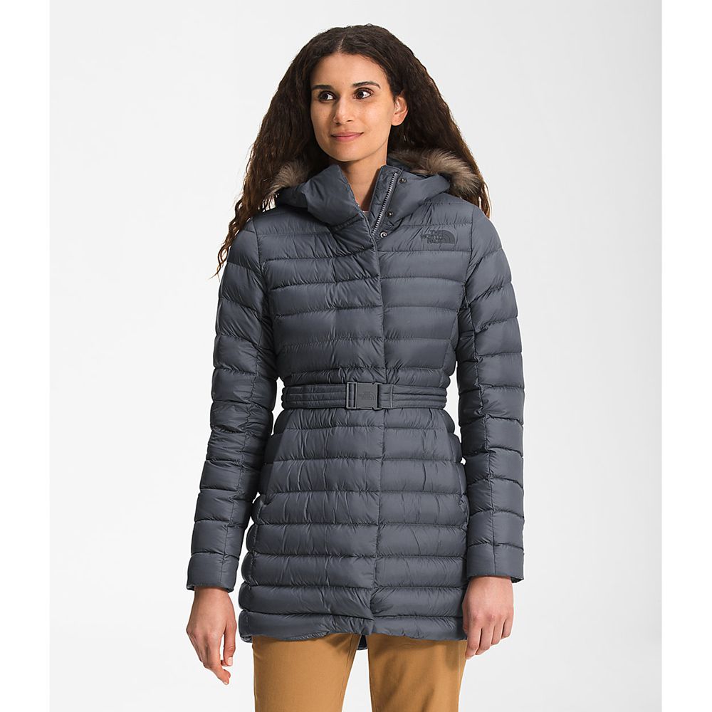 The North Face Parka Womens Australia - The North Face Transverse Belted Grey (UKW-745689)